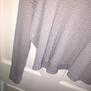 Knit grey cropped sweater